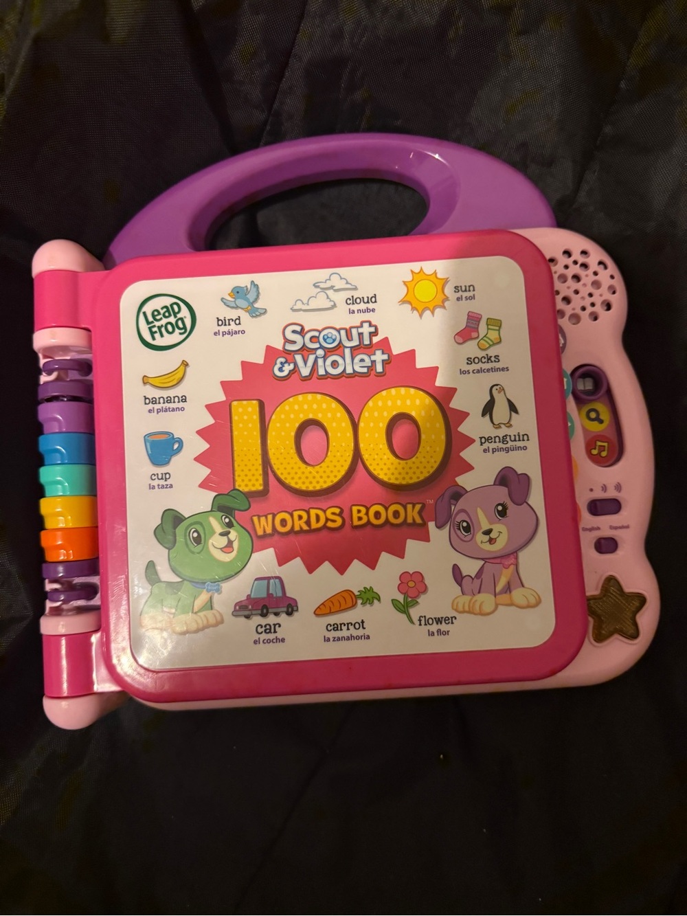 LeapFrog Scout & Violet 100 Words Book - Pink and Purple
